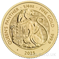 2025 The Queen's Panther - Tudor Beasts 1/4oz Gold Coin