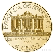 2026 1/25oz Gold Philharmonic Coin
