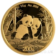 2026 15g Gold Panda Coin