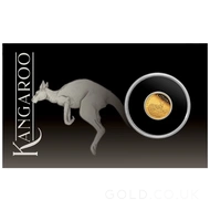 2025 Gold Proof Mini Roo 0.5g Coin in Card